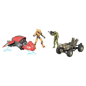 Halo Infinite: Mongoose Vehicle w/ 4.5'' Master Chief & Banished Ghost Vehicle w/ 4.5'' Elite Warlord Action Figures w/ Accessories  $9.36  + Free S&H w/ Walmart+ or $35+