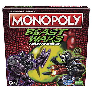 Monopoly: Transformers Beast Wars Edition $9.09  + Free S&H w/ Walmart+ or $35+