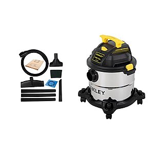 5-Gallon Stanley Wet/Dry Vacuum (metal) $45.99 + Free Shipping