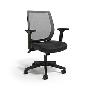 Union & Scale Essentials Ergonomic Fabric Swivel Task Chair (Black) $60 + Free Store Pickup