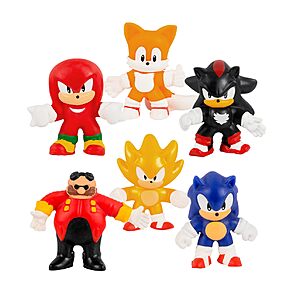6-Pack Goo Jit Zu: 2.5'' Sonic the Hedgehog Super Squishy Mini Figure Set $  14 + Free Shipping w/ Prime or on $  35+