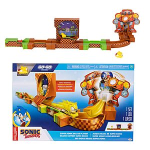 Sonic Go-Go Racers Super Deluxe Playset w/ Diecast Sonic Figure $10.79 + Free Shipping w/ Prime or on $35+