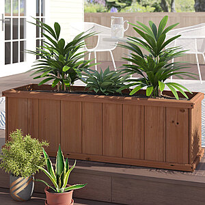 40" Barros Outdoor Wood Planter Box $58 + Free Shipping