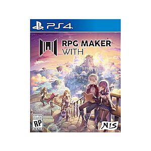 RPG MAKER WITH (Physical): PS4 $24, PS5 & Nintendo Switch $30 + Free Shipping w/ Prime