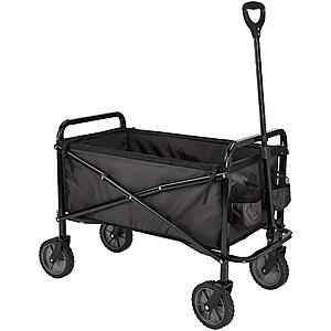 Amazon Basics Collapsible Folding Outdoor Utility Wagon w/ Cover Bag (Various) .50