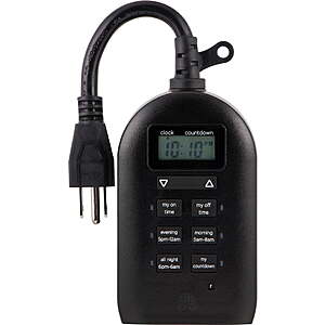 myTouchSmart 2-Outlet 15A Programmable Outdoor Plug-in Digital Timer 