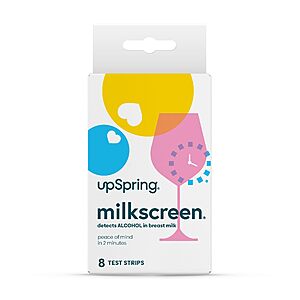 8-Piece Upspring Milkscreen Test Strips to Detect Alcohol in Breast Milk $5.23 + Free Shipping w/ Prime or on $35+
