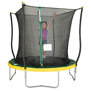 8' Bounce Pro Trampoline w/ Classic Safety Enclosure (Green/ Yellow)  + Free Shipping