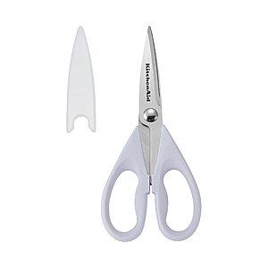 Prime Members: KitchenAid All Purpose Kitchen Stainless Steel Shears w/ Protective Sheath Scissors (Lavender Cream) $6.49 + Free Shipping