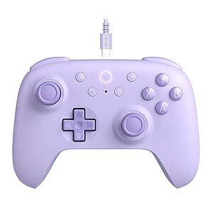 8Bitdo Ultimate 2C Wired Controller w/ Hall Effect Sticks & Triggers (Purple) $12.30 
