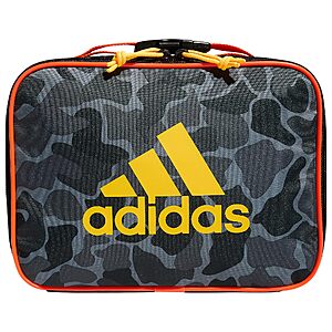 2L adidas Foundation Insulated Lunch Bag (Nomad Camo Grey/Solar Gold/Solar Red) $7.75 or Less