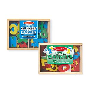89-Piece Melissa & Doug Deluxe Magnetic Letters and Numbers Set $13.65 