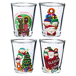 4-Piece Silver Buffalo South Park: Christmas Group Shot Glassware Set $4.12 + Free Shipping w/ Prime or on $35+