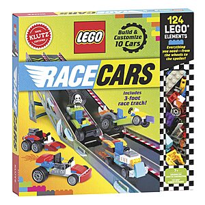 125-Piece KLUTZ Lego Race Cars STEM Activity Book Kit (Hardcover) $21.87 + Free Shipping w/ Prime or on $35+