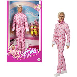Barbie The Movie Ken Collectible Doll: Ryan Gosling as Ken Wearing Pink Jumpsuit $19.08 + Free Shipping w/ Prime or on $35+
