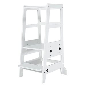 Zytty Toddler Step Stool Toddler Adjustable Height Kitchen Stool (White) $27.84 + Free Shipping w/ Prime or on $35