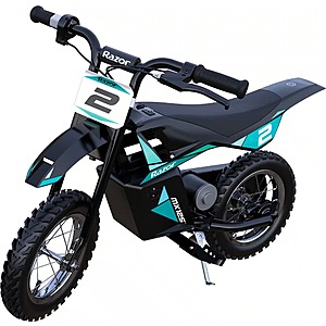 Razor MX125 Dirt Rocket eBike for Kids w/ 5.3 Miles Max Operating Range & 8 mph Max Speed (Teal/Black) $161.99 + Free Shipping