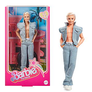 Barbie: The Movie Collectible Ken Doll Wearing Denim Matching Set $20 + Free S&H w/ Walmart+ or on $35+