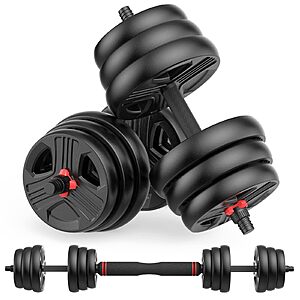 UKEEP Adjustable Dumbbells Set (20/30/40/60/80lbs) $32.64 + Free Shipping w/ Prime or on $35+