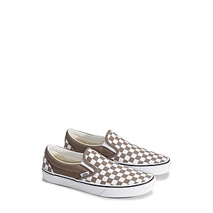 Vans Men's Classic Slip-On Sneaker (Checkerboard Walnut) $36 + Free S/H