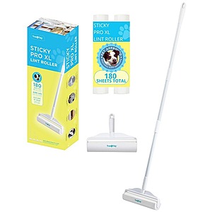 True & Tidy: StickyPro Adjustable Length XL Lint Roller w/ Extra Wide Head $17.53 +  Free Shipping on $39+