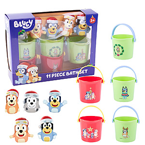 11-Piece Bluey Holiday Bath Set w/ Mesh Storage Bag $11.85 + Free S&H w/ Walmart+ or on $35+