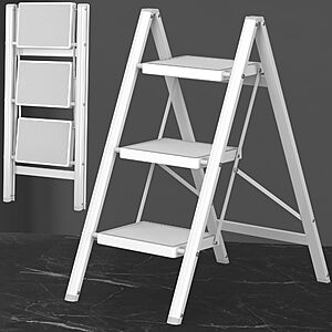 Diamondforge 3-Step Ladder Folding Step Stool w/ Anti-Slip Wide Pedal (330-Lbs weight capacity) $33.75 + Free Shipping w/ Prime or on $35+