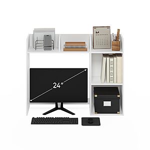 Furinno Classic 5-Shelf Desktop Hutch & Desk Organizer (White) $36.88 + Free Shipping w/ Prime or on $35+
