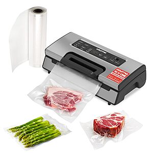 Gourmia 1700W Vacuum Sealer w/ Marinate Mode, Built-In Cutter & LED Display (Stainless Steel) $47.68 + Free Shipping
