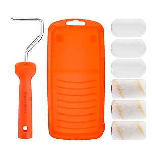 8-Piece 2.5" ValueMax Small Paint Roller Kit w/ Foam Paint Roller Covers, Microfiber Paint Roller Covers, Paint Tray & Roller Frame $5.39 + Free Shipping w/ Prime or on $35+