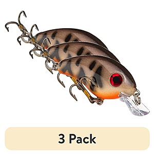 3-Pack Strike King Bitsy Pond Minnow Crankbait Hard Bait Lure (Crawfish) $8.91 + Free Shipping