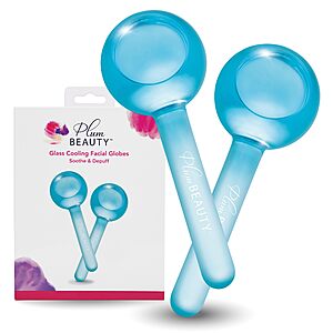 2-Pc Plum Beauty Facial Cooling Globes $4 w/ S&S
