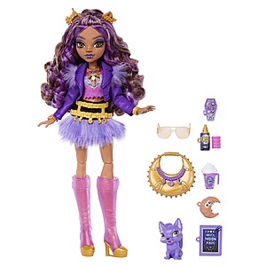Monster High Fashion Doll w/ Accessories: Clawdeen Wolf Fashion Doll in Furry Skirt w/ Pet Crescent $11 & More + Free S&H w/ Walmart+ or on $35+ $10.99