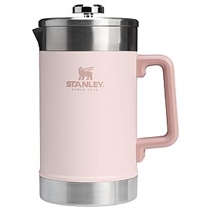 48oz STANLEY Classic Stay-Hot French Press Coffee Maker (Rose Quartz) $42 + Free S/H