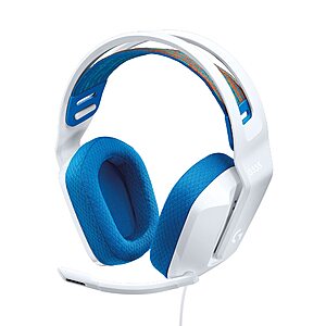 Logitech G335 Wired Gaming Headset w/ 3.5mm Jack (White)