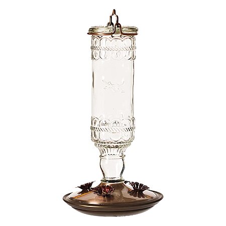 10-Fl oz Perky-Pet Antique Glass Bottle Hummingbird Feeder (8107-1SR) $10 + Free Shipping w/ Prime or on $35+
