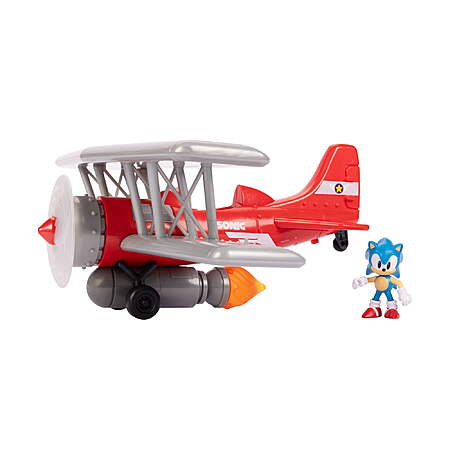 Sonic Tornado Biplane 2.5 inch Action Figure Playset w/ Sounds & Motorized Propeller $10 + Free S&H w/ Walmart+ or on $35+