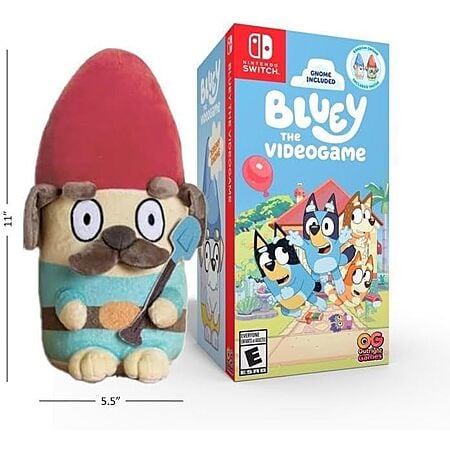 Bluey the Videogame w/ Bluey Gnome Plush (Nintendo Switch) $30.02 + Free Shipping w/ Prime or on $35+
