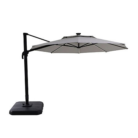 Better Homes & Gardens: Gray Octagonal Outdoor Patio Umbrella w/ Weighted Base (12' x 11' 8-Rib) $75.40 + Free Shipping
