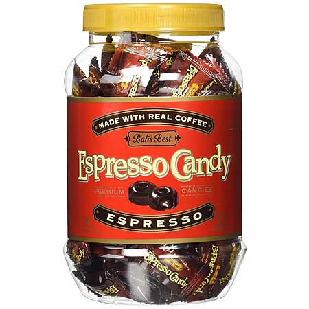 1-Pound Bali's Best Espresso Candy Individually Wrapped Hard Candy w/ Espresso Filled Center $7.38 w/ S&S + Free Shipping w/ Prime or on $35+
