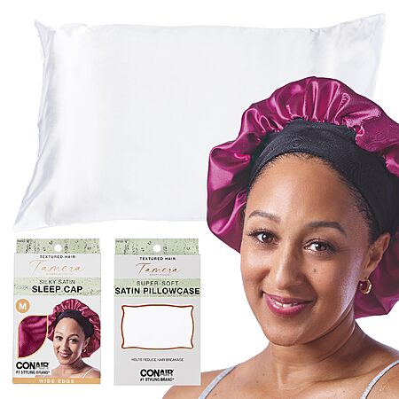 CONAIR x Tamera Mowry Housley Collection: Satin Hair Bonnet w/ Bonus Pillowcase $3.66 + Free Shipping w/ Prime or on $35+