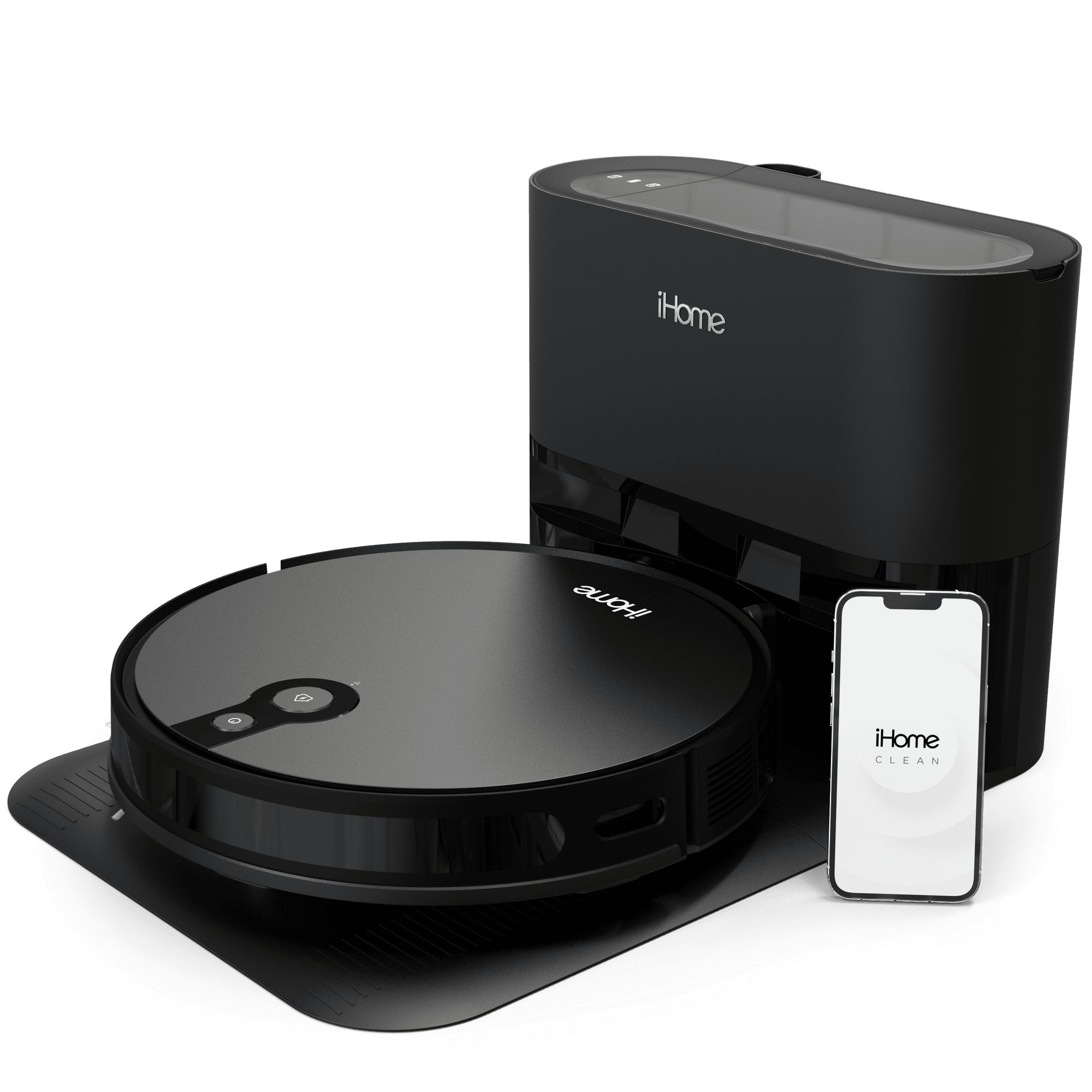 iHome AutoVac Eclipse Pro Robot Vacuum with Auto Empty Base and Mapping