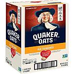 Quaker Old Fashioned Rolled Oats, Non GMO Project Verified, Two 64oz Bags in Box, 90 Servings, 4 Pound (Pack of 2) $7.03