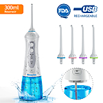Keentstone 2019 Best Professional Portable Cordless Water Flosser, Rechargeable Portable Water Pick Oral Irrigator For Travel And Home,3-Mode for Braces and Implants - $35.99