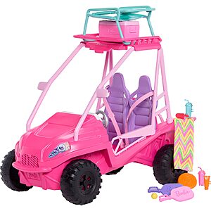 Barbie Mysteries: Beach Detectives Playset with Beach Buggy Toy Car & 10+ Accessories, Including Beach Chair & Towel $19.99
