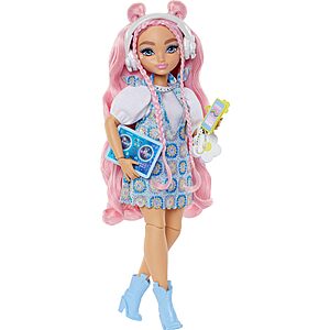 Barbie Dream Besties Doll and Accessories, Daisy Jean Posable Fashion Doll with Removable Fashions & Wavy Pink Hair, 9 DJ & Music Themed Pieces $15.99