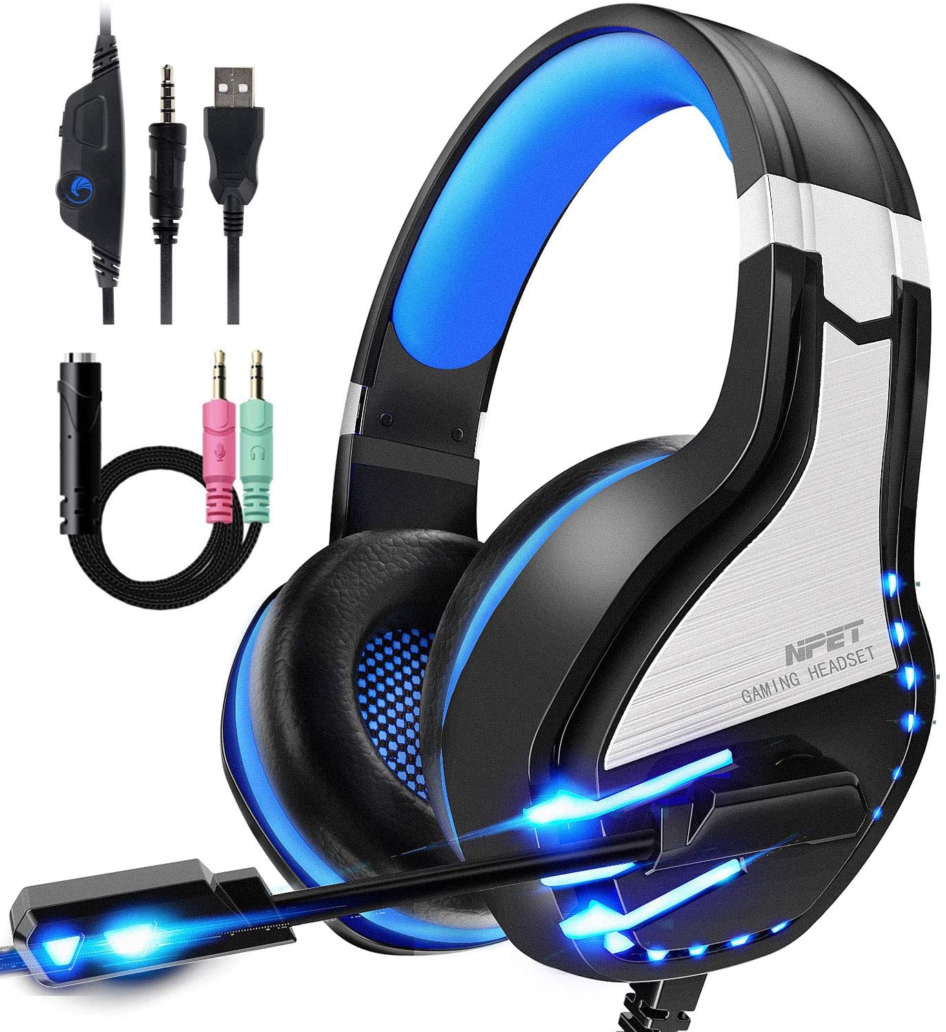 HS10 Stereo Gaming Headset for PS4, PC, Xbox One $13.99