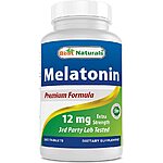 365 Count Best Naturals 12mg Melatonin - $8.99 w/Subscribe &amp; Save