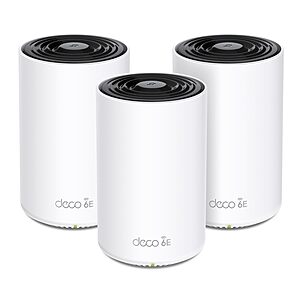 TP-Link Deco XE70 Pro AXE4900 Tri-Band WiFi 6E Mesh WiFi System - 2.5G WAN/LAN Ports, 4.9 Gbps Wi-Fi 7,200 Sq.