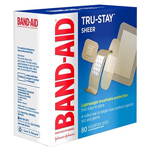 Band-Aid Brand Tru-Stay Sheer Strips Adhesive Bandages,80 ct $2.99